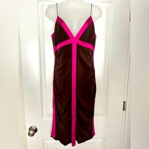 NICOLE MILLER COLLECTION silk cocktail dress